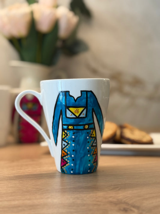 Mug Thob bleu col jaune