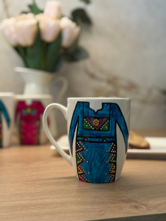 Mug Thob bleu col vert