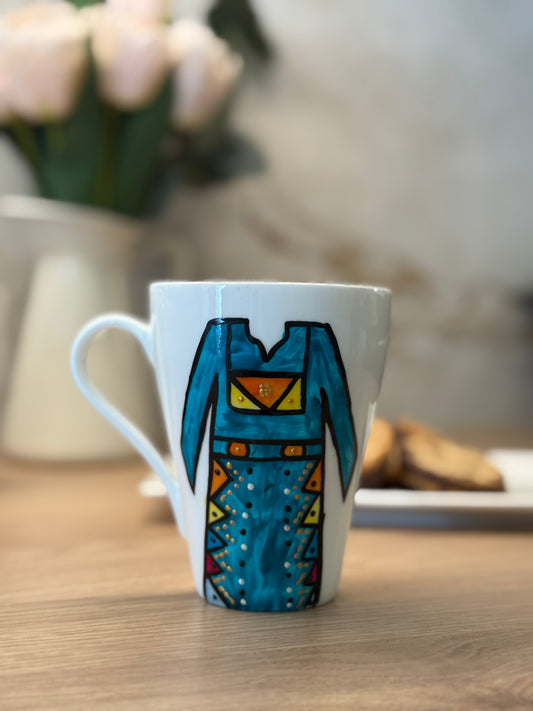 Mug Thob bleu col orange